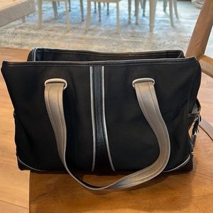 Tumi Black and Gray Travel Tote